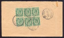 Kenia And Uganda, 1929 Multifranked Cover To Italy   -K31 - Kenya & Ouganda