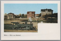 Bebra - Blick Vom Bahnhof Mit Lokomotive   Nachdruck Einer Litho - Bebra