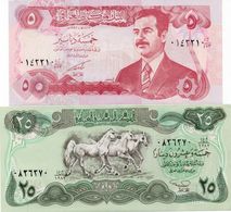 LOTTO IRAQ 5 /25 DINARS UNC - Alla Rinfusa - Banconote