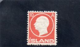 ISLANDE 1912 * - Neufs