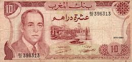 MOROCCO 10 DIRHAMS 1970 P-57a CIRC. - Maroc