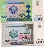 LOTTO UZBEKISTAN - Mezclas - Billetes