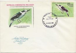 MADAGASCAR - SERIE OISEAUX N° 663 A 665  SUR 3 FDC - ANNEE 1982 - Madagaskar (1960-...)