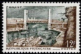 France - 1957 - Port Of Brest - Mint Stamp - Ungebraucht