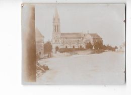 SAINT ANDELAIN (58) Ancienne Photographie Contrecollée Sur Carton Place église - Autres & Non Classés