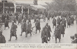 Militaria - Armée Belge 1916 - Défilé Militaire - Régiment Mitrailleurs - War 1914-18