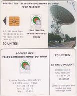 380/ Togo; P21. Earth Station, 20 Ut. - Togo