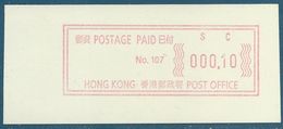 Hong-Kong - EMA De Guichet Hasler "Mailmaster" (utilisée Sans Date En Remplacement De Timbres Adhésifs De 10c En 2002) - Otros