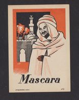 Ancienne étiquette Alcool Algérie Vin Mascara Homme - Autres & Non Classés