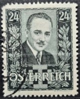 AUSTRIA 1934/35 - Canceled - ANK 589 - 24g - Dollfuss Trauermarke - Used Stamps