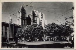 BRASIL - SAO PAULO , T.P. NO CIRCULADA , LARGO DE SAO BENTO - São Paulo