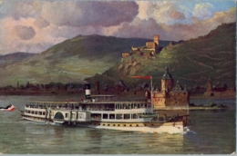 T.P. NO  CIRCULADA , DAMPFSCHIFFAHRT AUF DEM RHEIN  , SHIPS , BATEAUX , PUERTO - Ferries