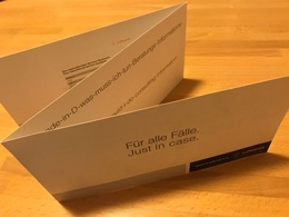 LUFTHANSA Fur All Falle Just In Case Leaflet - Boeken