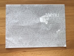 KLM MENU I18357 - 21/11/2018 AMS-LHR - Menu Cards