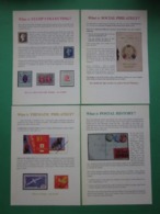 4 INFORMATIVE LEAFLETS SPONSORED BY THE BRITISH PHILATELIC TRUST. #L0281 - Englisch (ab 1941)