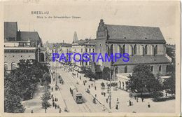 135974 GERMANY BRESLAU SCHWEIDNITZER STREET & TRAMWAY POSTAL POSTCARD - Other & Unclassified
