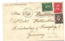 Can098 / KANADA  George V, , 1925 Nach Deutschland 2 Cents, Dreiseitig Gezähnt V, 3 Werte - Cartas & Documentos