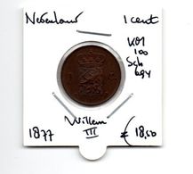 NEDERLAND 1 CENT 1877 WILLEM III Kwaliteit - 1849-1890 : Willem III