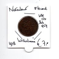 NEDERLAND 2 1/2 CENT 1918 WILHELMINA - 2.5 Cent