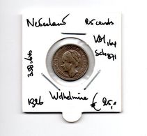 NEDERLAND 25 CENTS 1926 ZILVER WILHELMINA - 25 Cent