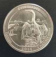 Quarter Dollar USA FLORIDA EVERGLADE 2014 Unc Parc Floride - 2010-...: National Parks