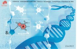 DNS DNA Desoxyribonukleinsäure - Adenin - Block - Macau Macao - Doppel-Helix - Astrologie