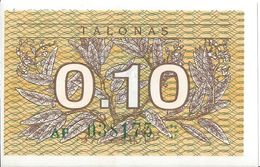 LITUANIE - 0.1 Talonas 1991 - UNC - Lituania