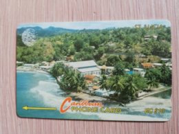 ST LUCIA    $ 10  CABLE & WIRELESS  STL-12A  12CSLA      Fine Used Card ** 2398** - St. Lucia