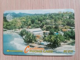 ST LUCIA    $ 10  CABLE & WIRELESS  STL-13B  13CSLB      Fine Used Card ** 2402** - Sainte Lucie