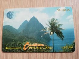 ST LUCIA    $ 40  CABLE & WIRELESS  STL-14C  14CSLC      Fine Used Card ** 2406** - Sainte Lucie