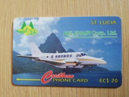 ST LUCIA    $ 20   CABLE & WIRELESS  STL-15A  15CSLA    HELENAIR CORP LTD  Fine Used Card ** 2410** - St. Lucia