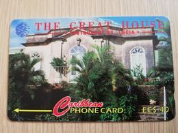 ST LUCIA    $ 40   CABLE & WIRELESS  STL-17B  17CSLB       THE GREAT HOUSE  Fine Used Card ** 2418** - St. Lucia