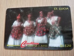 ST LUCIA    $ 20   CABLE & WIRELESS  STL-121A   121CSLA      Fine Used Card ** 2432** - Sainte Lucie