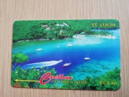 ST LUCIA    $ 40   CABLE & WIRELESS  STL-137B   137CSLB       Fine Used Card ** 2436** - Sainte Lucie