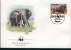 WWF  UGANDA   10 Sh  Reprint ( Michelnr. A 601 ) On  FDC - Elefantes