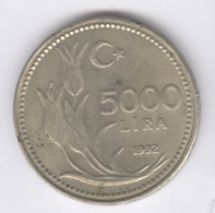 TURKEY 1992: 5000 Lira, KM 1025 - Turkey