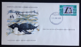 British Antartic Territory, Uncirculated FDC, « PENGUINS », 1979 - FDC