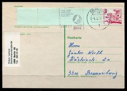 F0323 - BERLIN - Rollenmarken-Ende (1+4); Mi.Nr. 536 Auf Postkarte - Rollenmarken