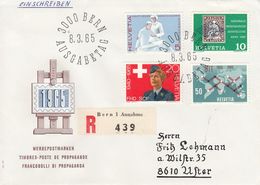 Suisse - 08/03/1965 - FDC - Propagande  - Lettre  Recommandée De Bern Pour Uster - Cartas & Documentos