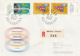 Suisse - 13/03/1967 - FDC - Propagande  - Lettre  Recommandée De Bern Pour Männedorf - Storia Postale