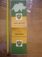 Delcampe - Publicite BP Energol Visco-Static Carte Routiere SUISSE Schweiz Switzerland - Strassenkarten