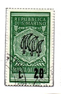 REPUBBLICA DI SAN MARINO MARCA DA BOLLO   L. 20/10 - Revenue Stamps