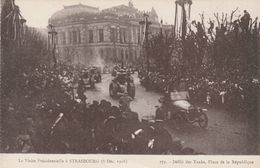 DEFILE DES TANKS  PLACE DE LA REPUBLIQUE VISITE PRESIDENTIELLE A STRASBOURG 1918 - Guerra 1914-18