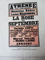 LA ROSE DE SEPTEMBRE ,de Jacques Deval  , Etc (orig :La Petite Illustration ,1926 )  Photographies Gilbert-René - French Authors