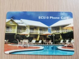 ST LUCIA    $ 10   CABLE & WIRELESS  STL-310A   310CSLA     BAY GARDEN HOTEL     Fine Used Card ** 2457** - St. Lucia