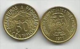 Sao Tome E Principe  50 Centimos  1977. High Grade - Sao Tome And Principe