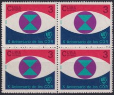 1970.140 CUBA 1970 MNH Ed.1795 CDR COMITE DE DEFENSA DE LA REVOLUCION. BLOCK 4. - Sonstige & Ohne Zuordnung