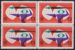 1971.151 CUBA 1971 MNH Ed.1828 CONGRESO DE PERIODISMO JOURNALISM. BLOCK 4. - Andere & Zonder Classificatie