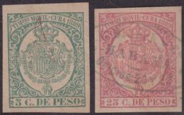 TMO-96 CUBA SPAIN REVENUE TIMBRE MOVIL 1889 COMPLETE SET. - Segnatasse