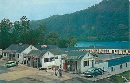 283599-West Virginia, Gauley Bridge, Edgewater Steak House & Motel, 50s Cars, Colourpicture No P6094 - Sonstige & Ohne Zuordnung